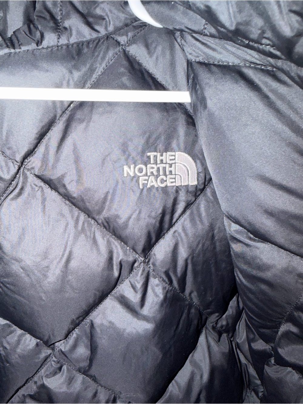 The North Face Kids Pink & Gray Plaid Reversible Puffer Jacket - Picture 5 of 5